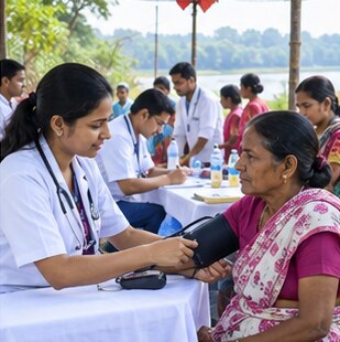 Outdoor Health Camp at Chikitsa Clinic